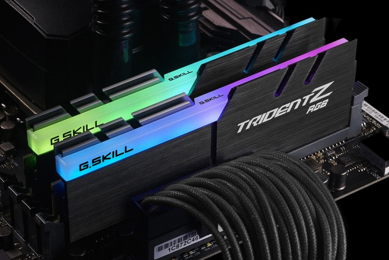 Kit Memoria RAM G.Skill Trident Z RGB DDR4, 3200MHz, 16GB (2 x 8GB), Non-ECC, CL16, XMP