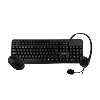 Kit de Oficina: teclado, mouse y audí­fonos ACTECK KT30